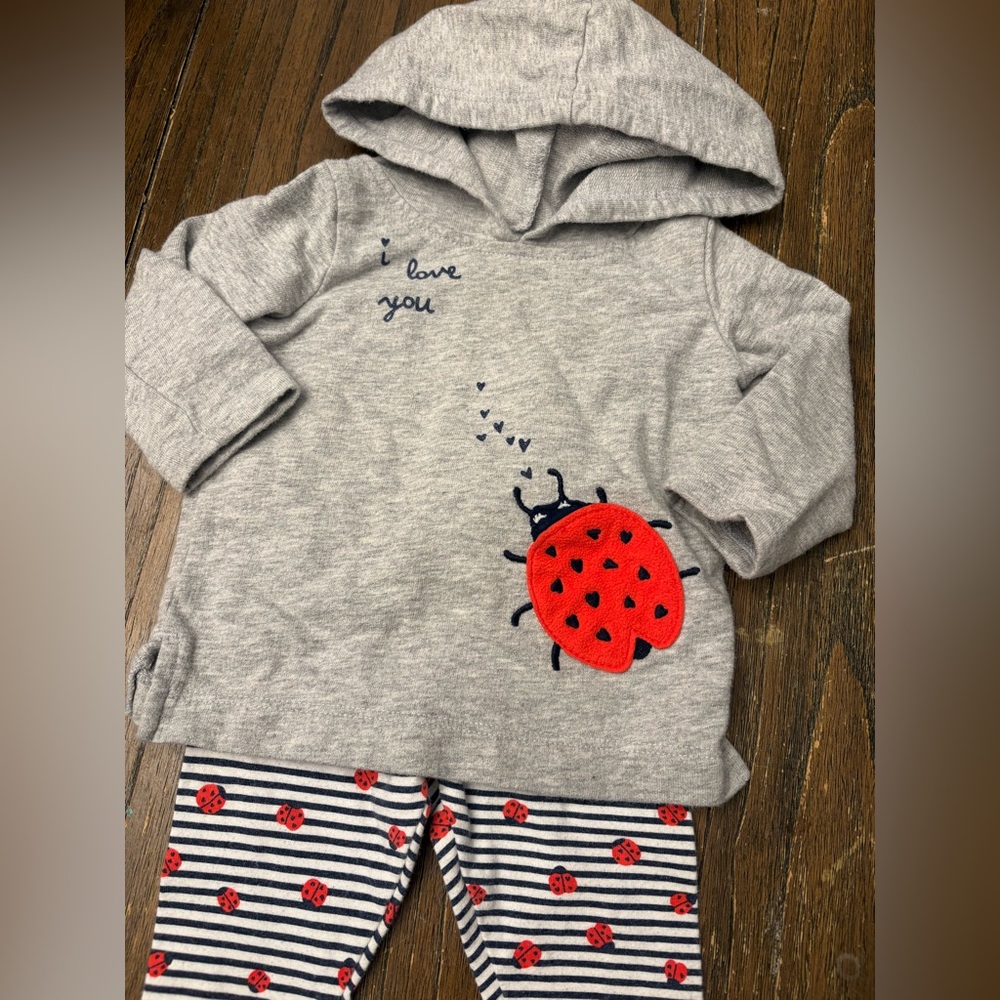 Lady Bug Matching Outfit Baby Girls 6 Month Carter’s Matching Set
